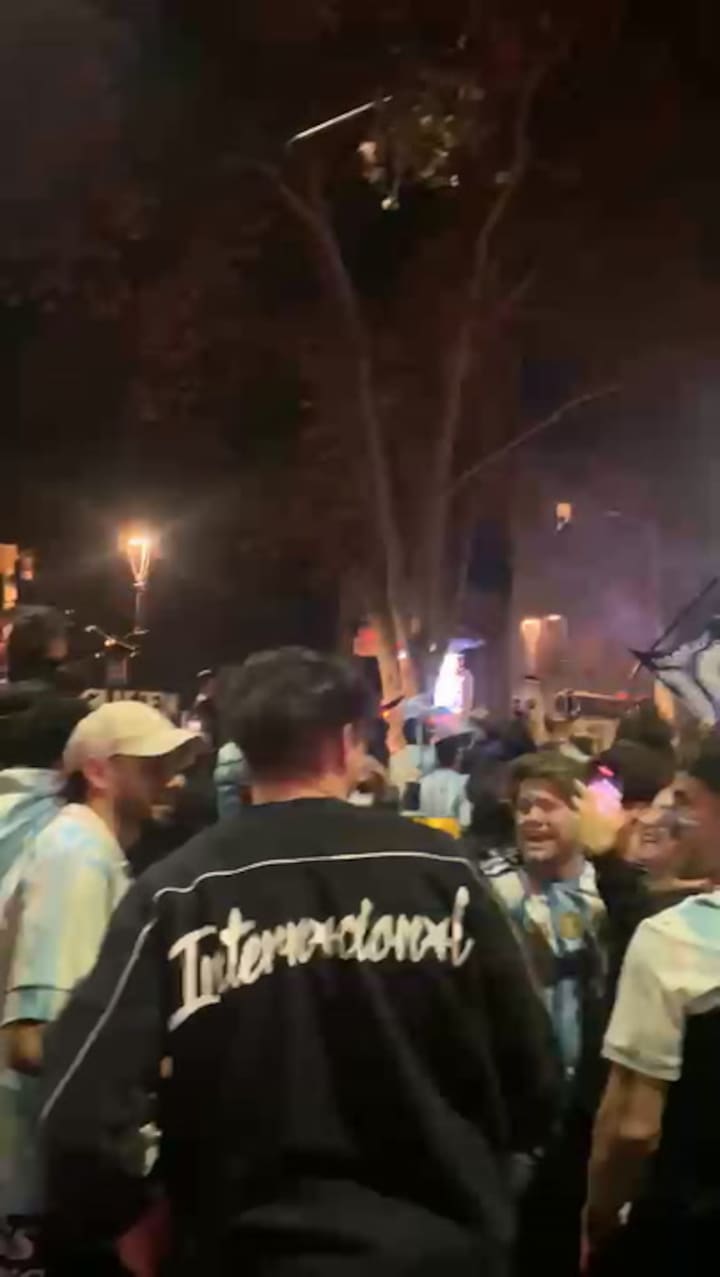 Festejos en Mendoza