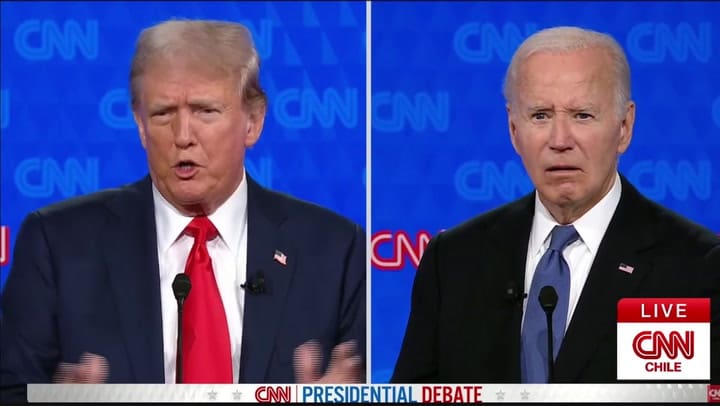 Trump le dice que biden no está capacitado para ser presidente