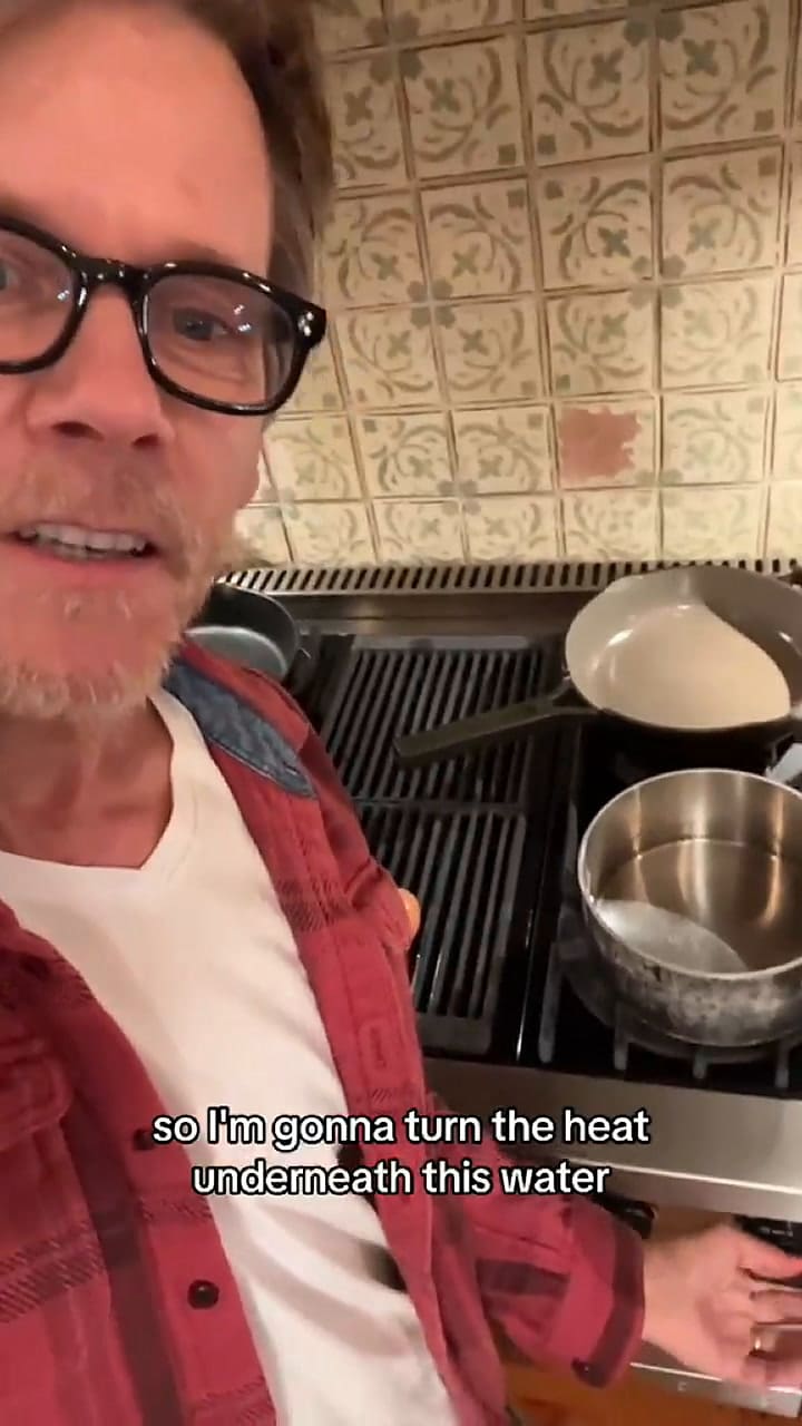 Kevin Bacon mostró cómo es su desayuno favorito