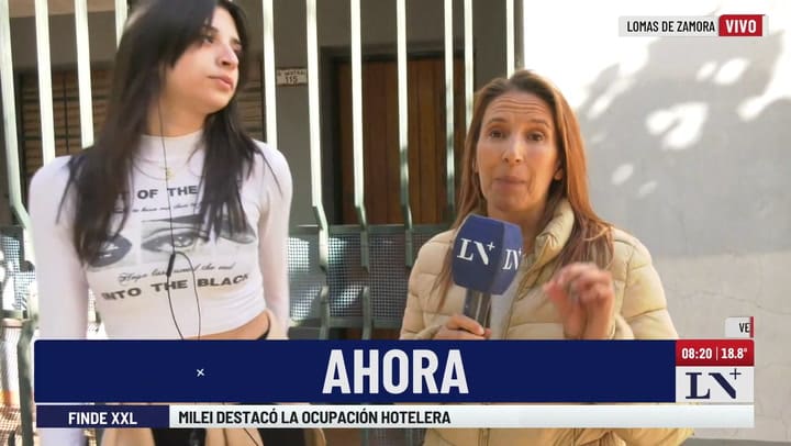 Melani, vecina del incendio en Lomas de Zamora