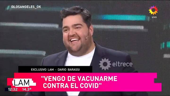 Darío Barassi visitó LAM y confesó que no se sentía bien:'Se me está yendo la voz' - Fuente: eltrece