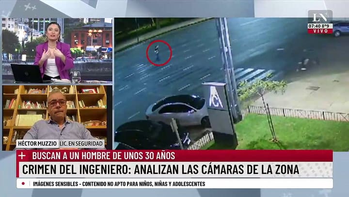 Crimen del ingeniero: así cruzaba la calle para pedir ayuda