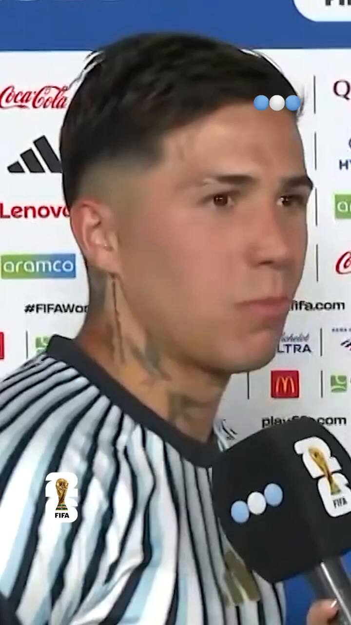 La emoción de Enzo Fernández al hablar de Lionel Messi