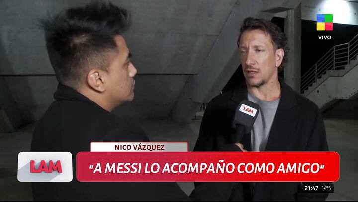 Nico Vázquez habló de sus charlas con Lionel Messi durante el Mundial
