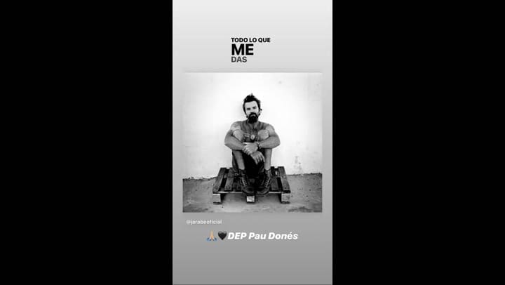 Iniesta recordando a Pau Donés