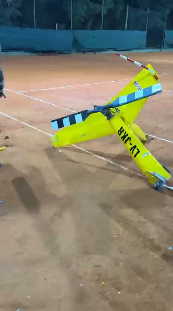 El helicóptero que cayó en KDT