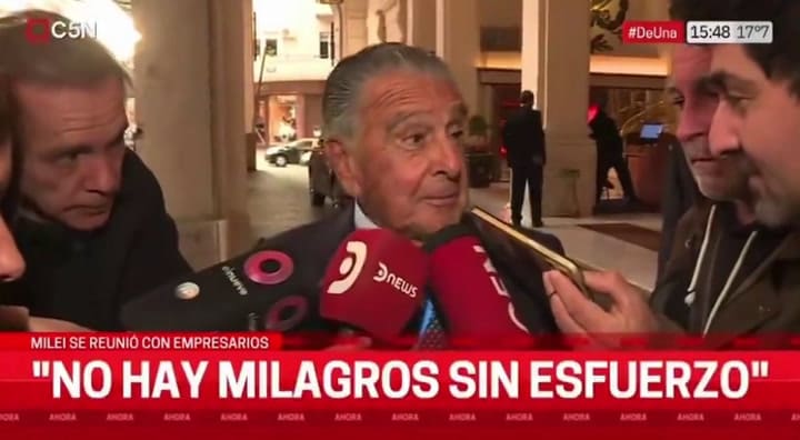 Eurnekian: “Decile al Presidente que se ponga las bolas y que dirija el país”