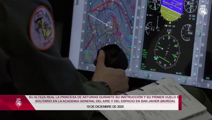 El video publicado por la Casa Real española sobre el vuelo de Leonor