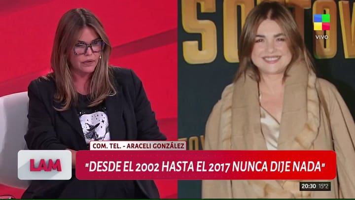 Araceli González contó cuál fue el detonante de su llanto en la mesa de Mirtha Legrand