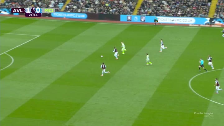 La tapada de Dibu Martínez ante Haaland en Aston Villa-Manchester City (GIF)