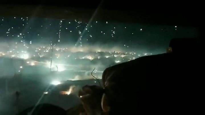 La apocalíptica escena que dejó un ataque incendiario lanzado por las tropas rusas