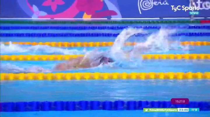Delfina Pignatiello ganó su tercer oro y fue la gran estrella - Fuente: TyC Sports