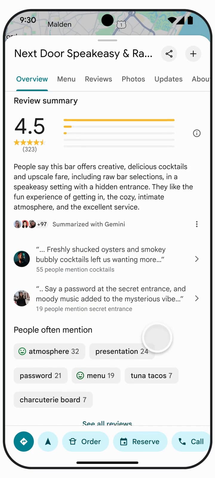 Integración de Gemini en Google Maps para mejorar las recomendaciones con IA