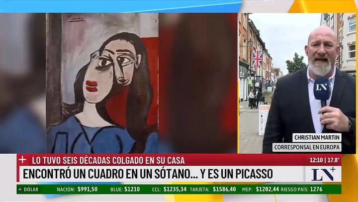 Encontraron un cuadro abandonado en un sotano que resulto ser una obra de Pablo Picasso