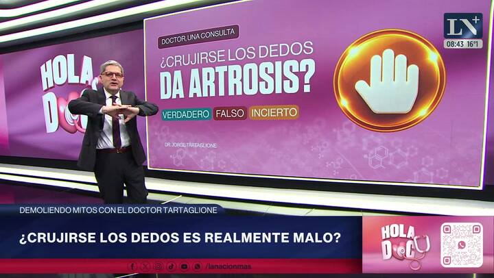 Tartaglione - ¿Crujir los dedos provoca artrosis?