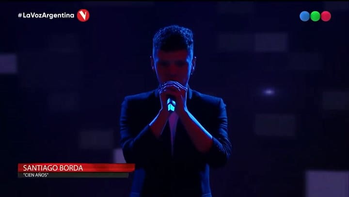 La Voz Argentina 2021: audiencia a ciegas de Santiago Borda - Fuente: Telefe