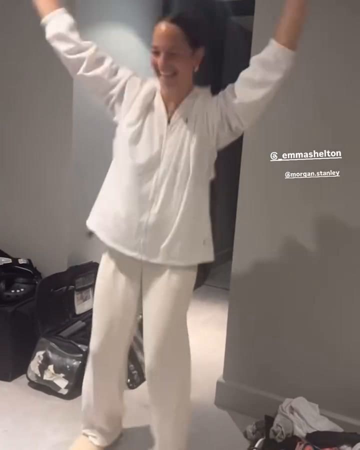 La alegría de Emma Shelton, la hermana de Ben Shelton