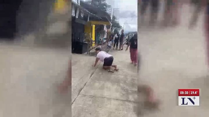 Asi fue el dramatico momento del sismo en Filipinas