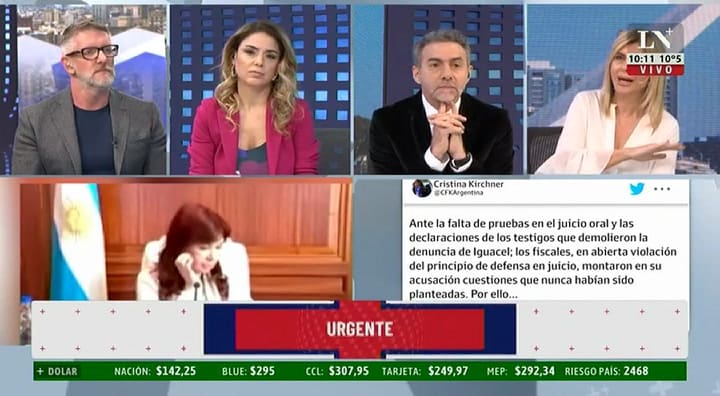 La teoría de Luis Novaresio antes el pedido de Cristina en la causa Vialidad