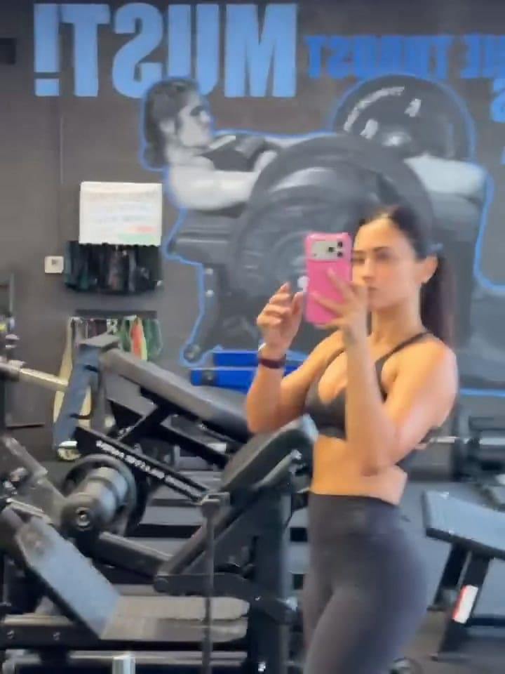 Antonela Roccuzzo mostro su rutina de entrenamiento