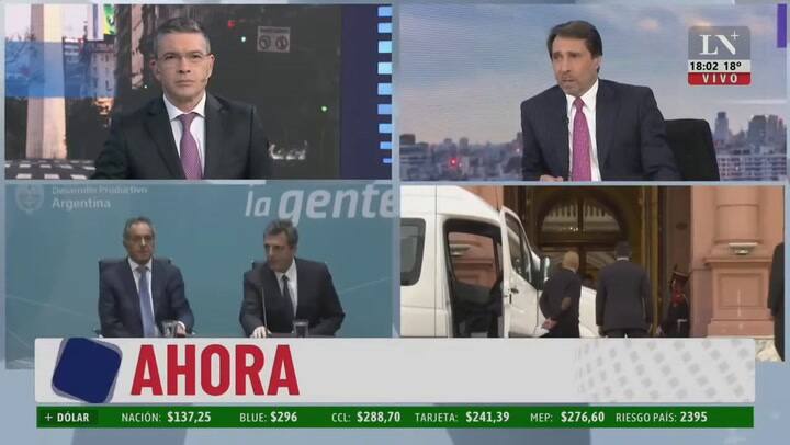 Massa presentó a Scioli y se fue sin hablar