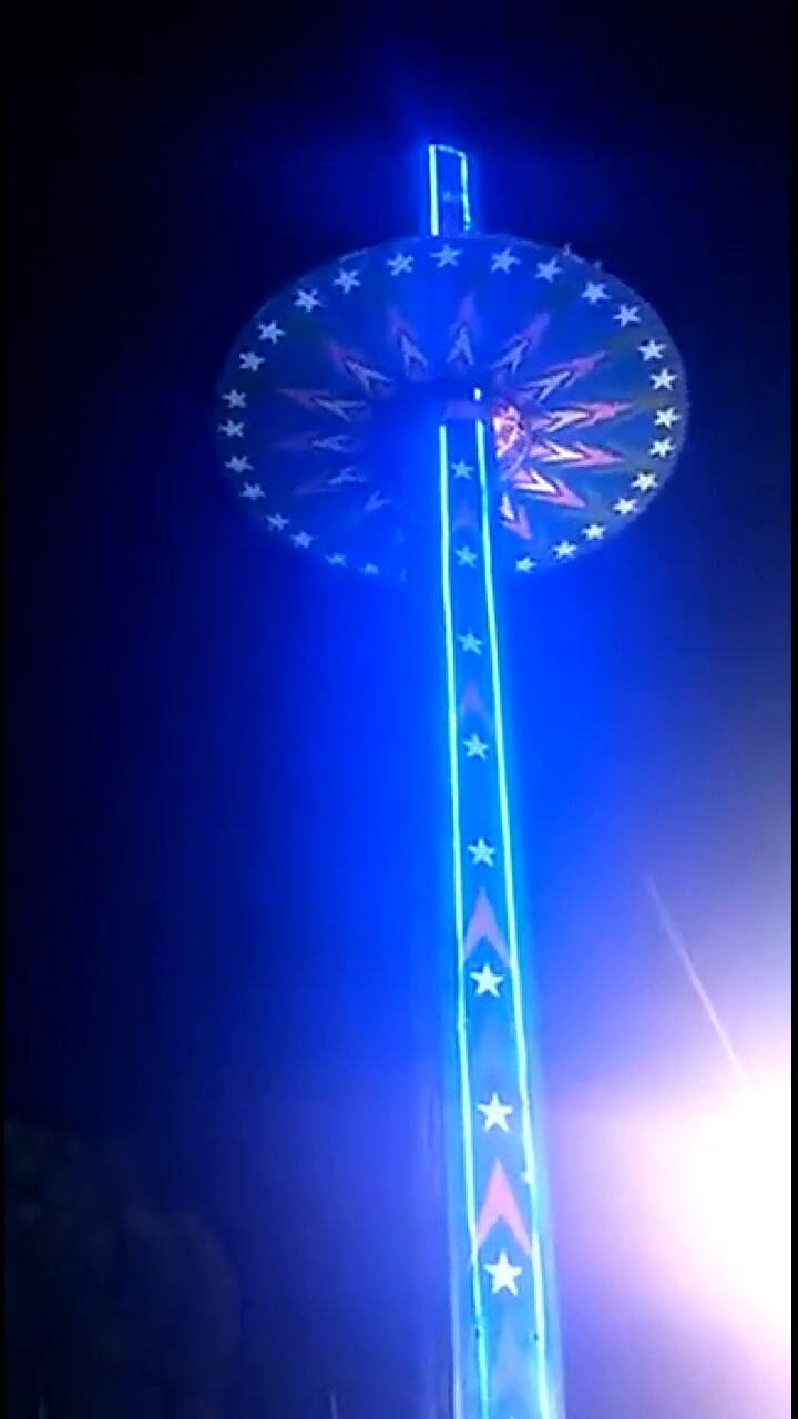 Parque de diversiones en Mohali, India: una rueda giratoria calló y hubo al menos 10 heridos