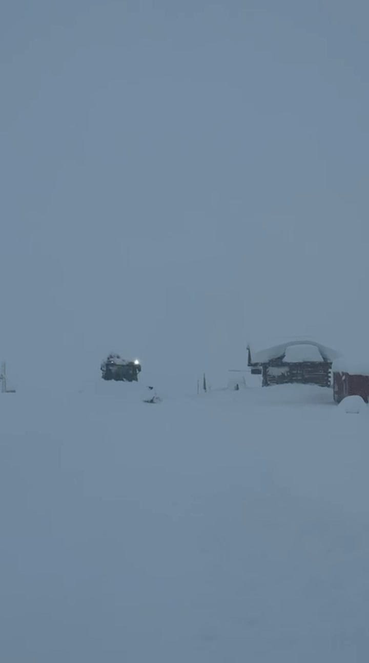 Fuerte tormenta de nieve en Mendoza