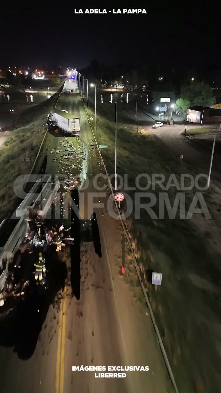 El accidente sobre Ruta Nacional 22