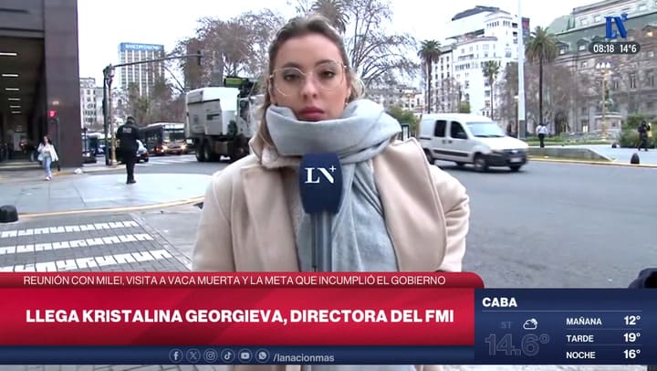Georgieva visitara Vaca Muerta