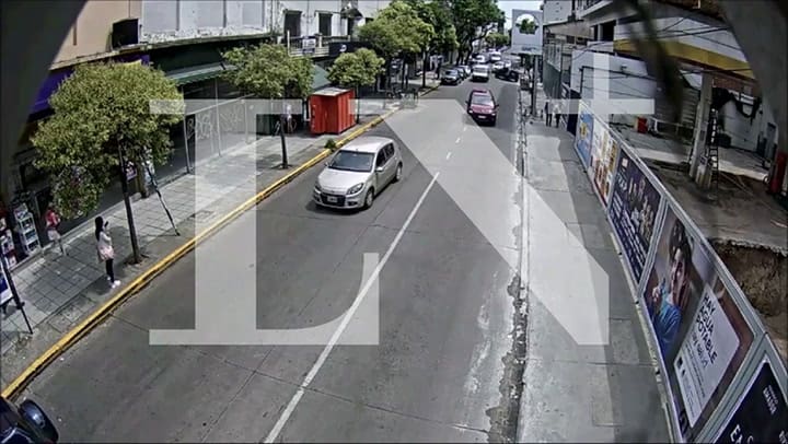 Así escapaban los ladrones que robaron una financiera en Vicente López
