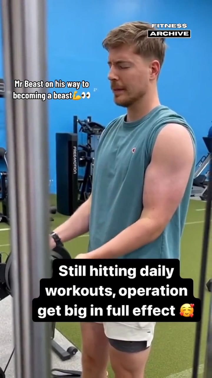 La rutina de entrenamiento de Mr.Beast