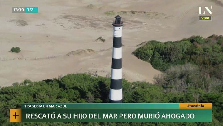 Mar Azul: logró rescatar a su hijo del mar pero murió ahogado