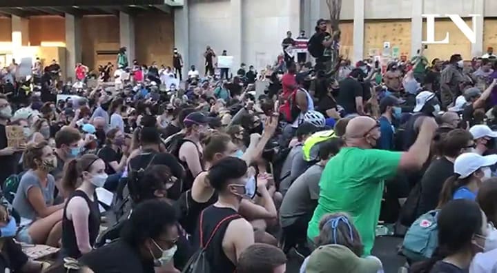Washington brindó una protesta pacífica