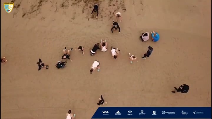 El exigente entrenamiento de Las Leonas en Pinamar