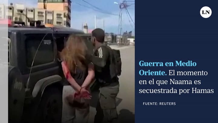 El momento en el que Naama era secuestrada por Hamas
