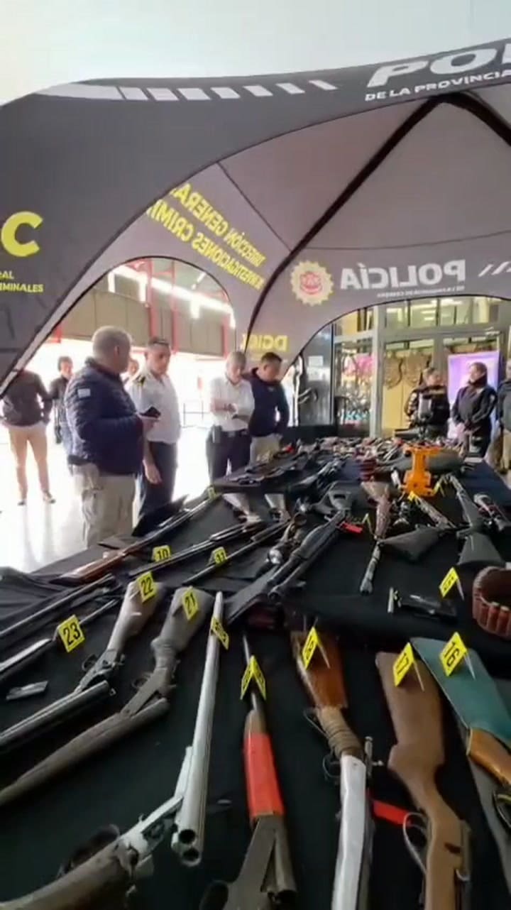 Secuestro de armas en Córdoba