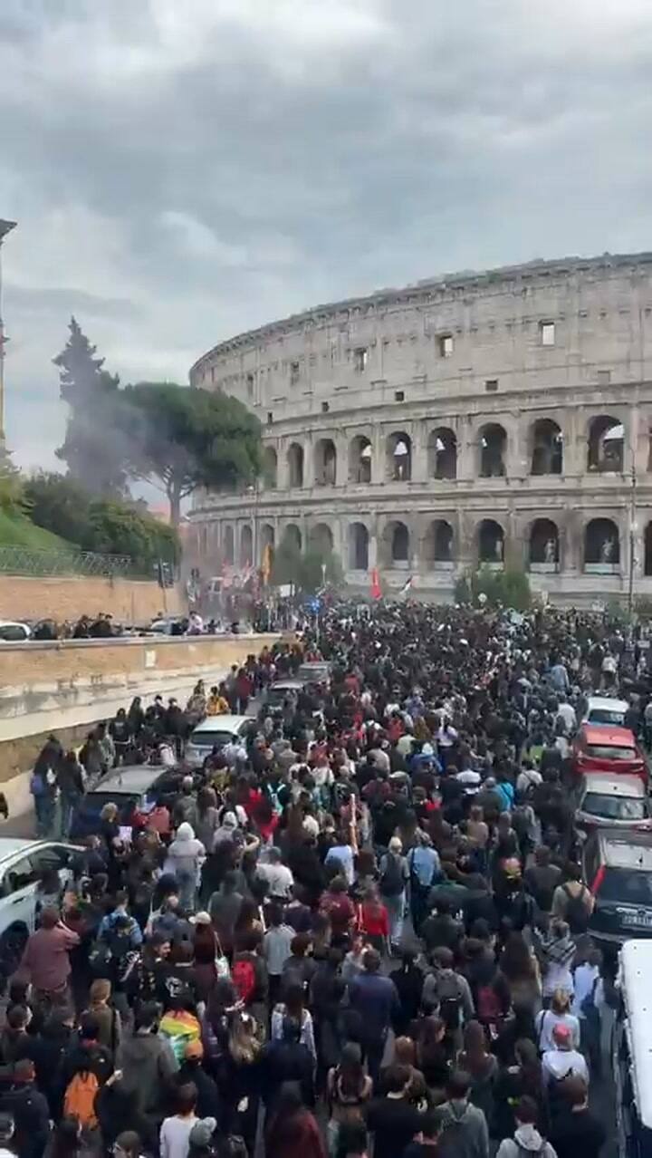Protestas en Italia