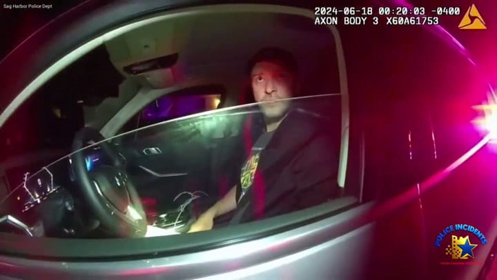 Se difundió el video del arresto de Justin Timberlake por conducir ebrio