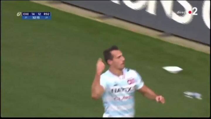 El try de Imhoff en la final de la Champions Cup