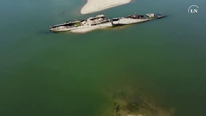 Barcos de la Segunda Guerra en el Danubio