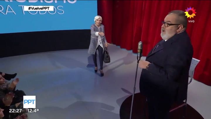 Gladys Florimonte como Christine Lagarde en Periodismo Para Todos - Fuente: ElTrece