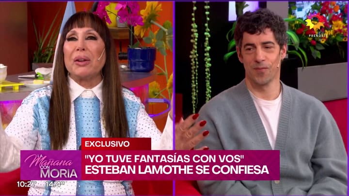 Esteban Lamothe habló sobre sus fantasías sexual con Moria Casán