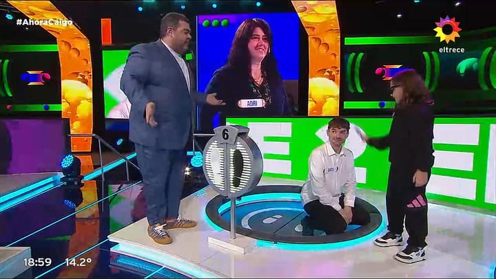Darío Barassi llevó a su hija Emilia a Ahora Caigo (Video: eltrece)