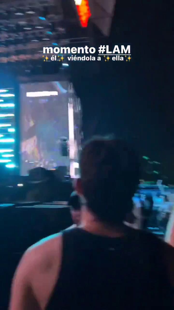 Así se vio a Pedro Rosemblat en el recital de Lali Espósito