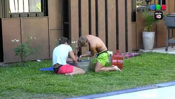 Gran Hermano: los participantes bañaron a los perritos