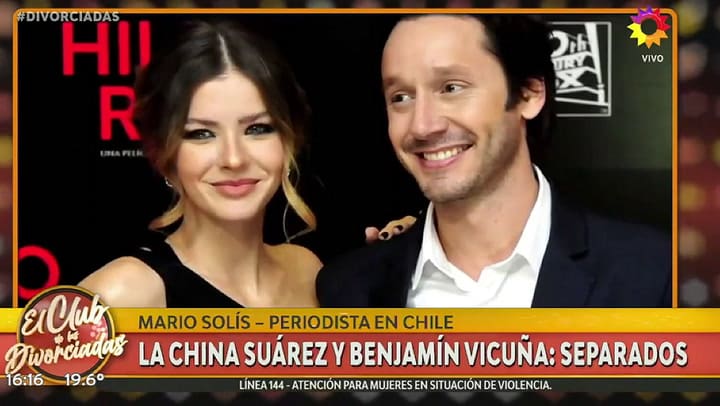 Laurita Fernández defendió a Benjamín Vicuña tras la separación de la China Suárez
