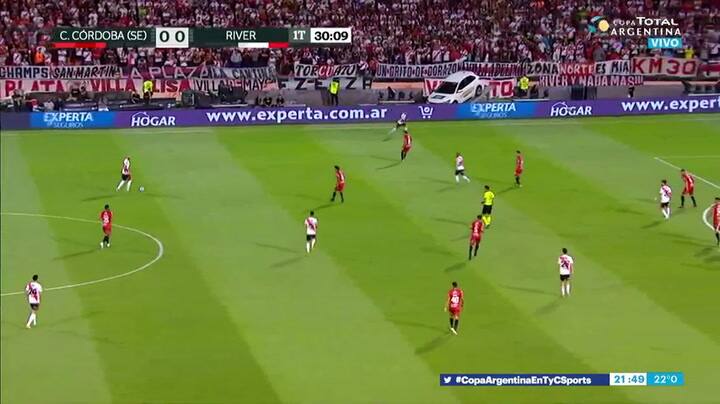 Gol de River 1-0
