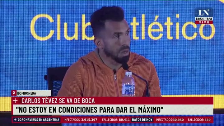 El silencio de Tévez ante una pregunta sobre Riquelme