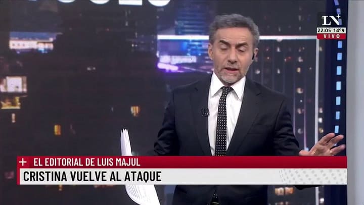 Cristina vuelve al ataque. El editorial de Luis Majul.