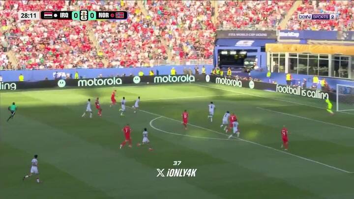 El primer gol de Haaland Braut en el Mundial